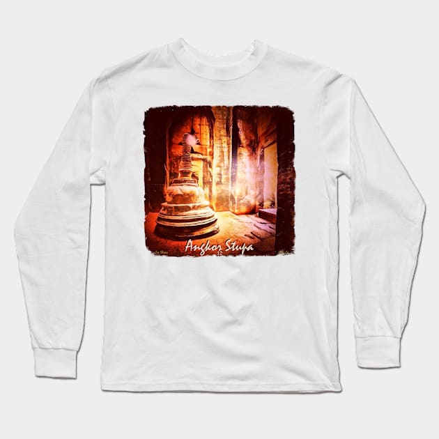 Angkor Stupa 1.2 Long Sleeve T-Shirt by Lees Tees